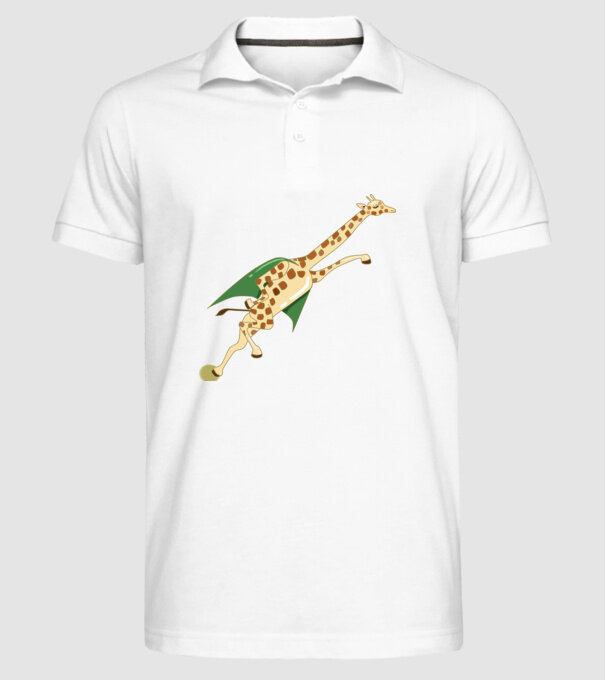 Girafă Super model alb pe tricou