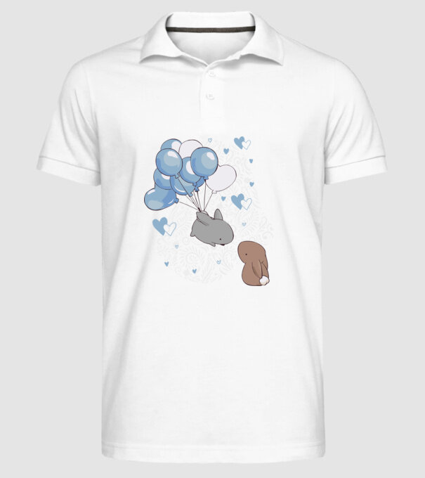 Tu ești melodia inimii mele iepurași model alb pe tricou