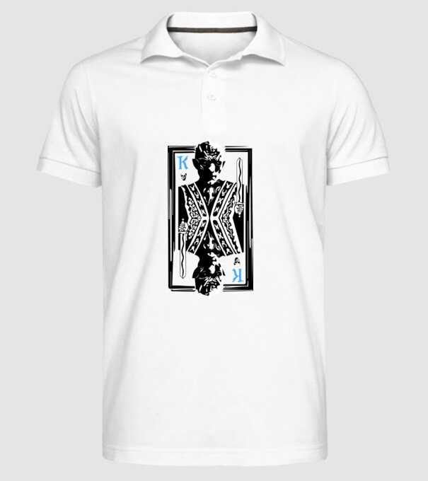 The Winter King model alb pe tricou
