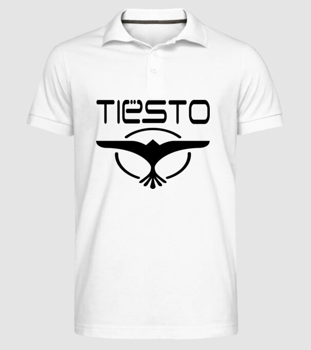 Tiesto logo model alb pe tricou