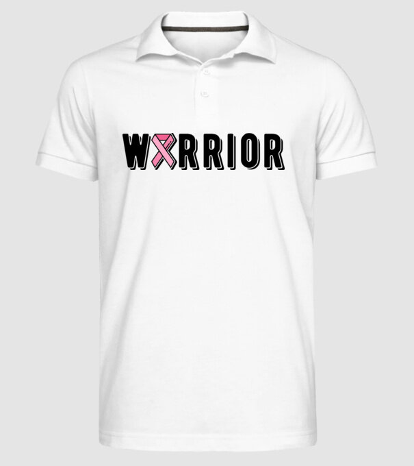 Warrior model alb pe tricou