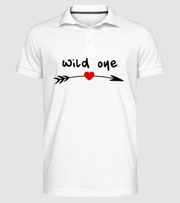 Wild one arrow model alb pe tricou