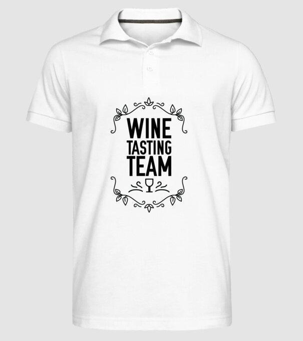 Wine tasting team Wine Tasting Team model alb pe tricou