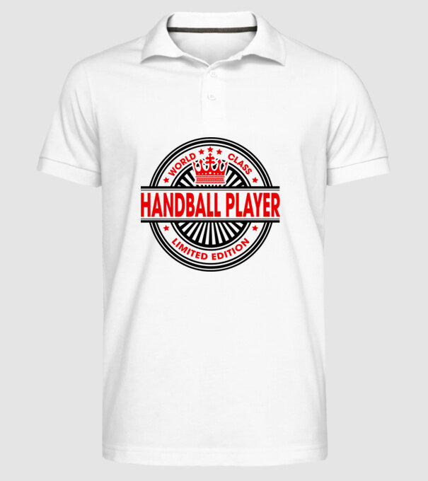 World class HANDBALIST model alb pe tricou