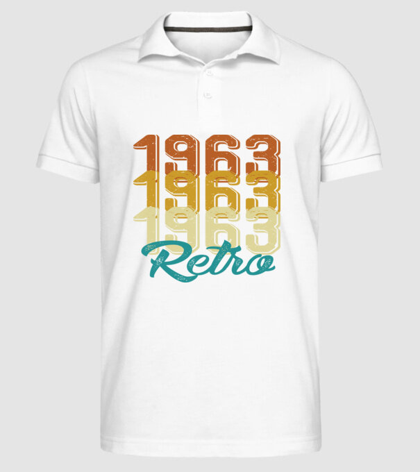 1963 Retro model alb pe tricou