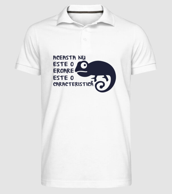 Aceasta nu este o eroare, este o caracteristică model alb pe tricou