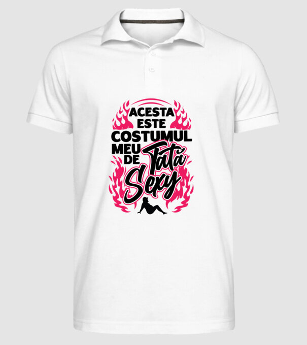 Acesta este costumul meu de tată sexy model alb pe tricou