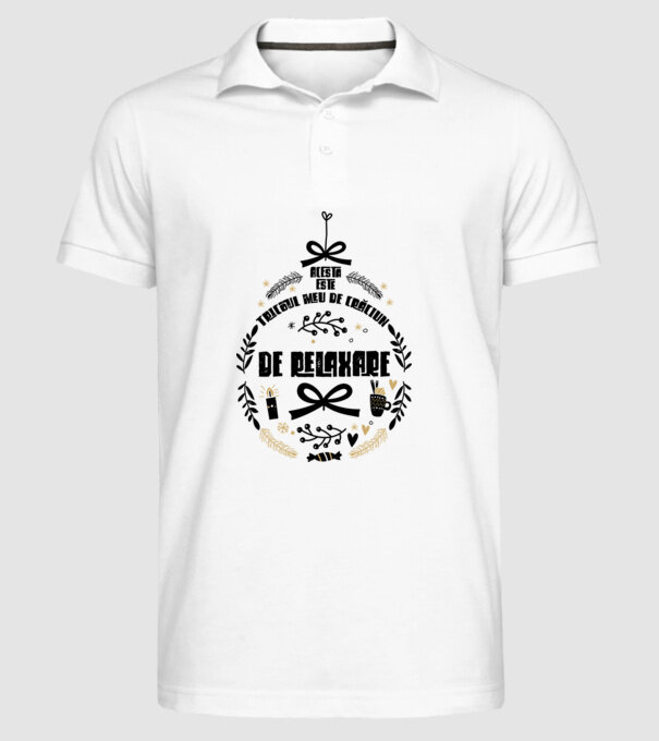 acesta este tricoul meu de Crăciun_ de relaxare model alb pe tricou