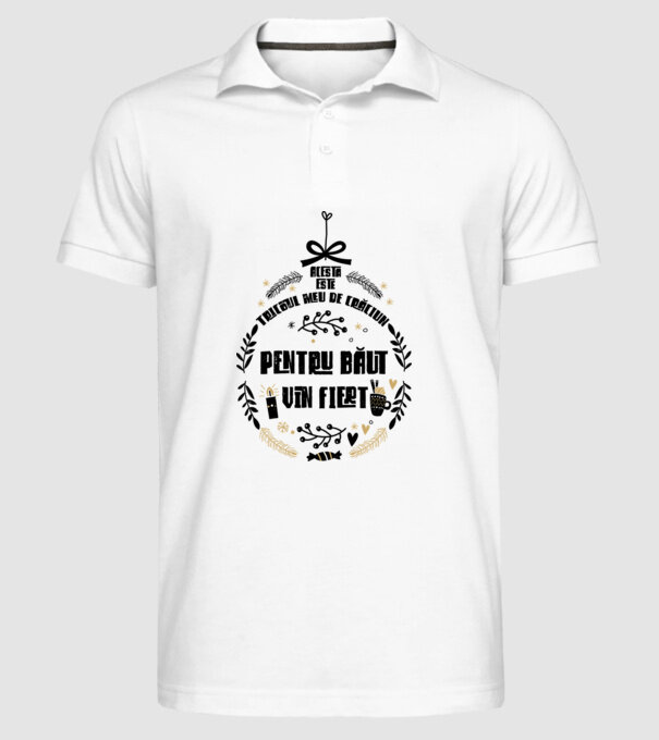 acesta este tricoul meu de Crăciun_pentru băut vin fiert model alb pe tricou