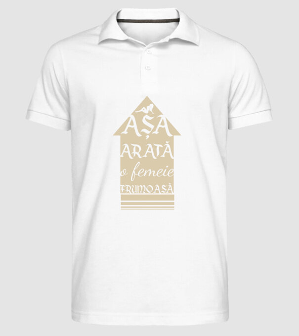 așa arată o femeie frumoasă model alb pe tricou
