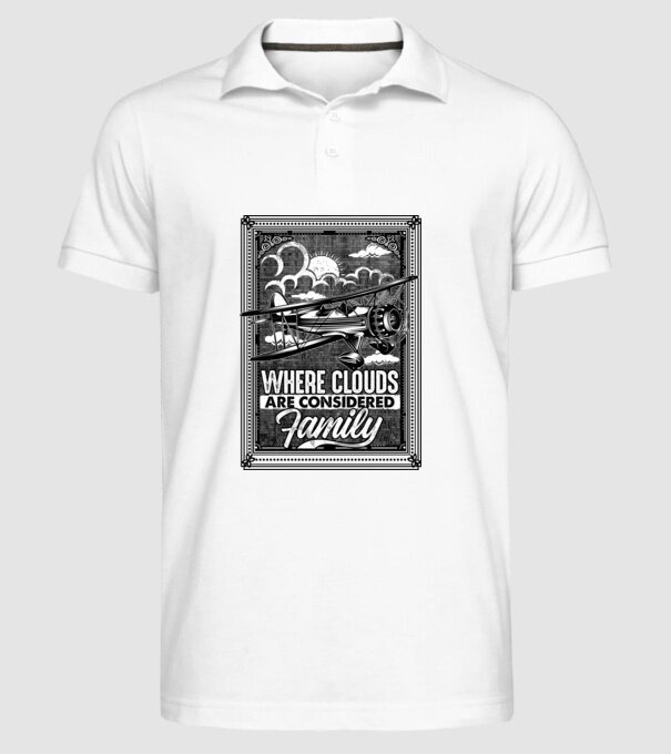 Avioane model alb pe tricou