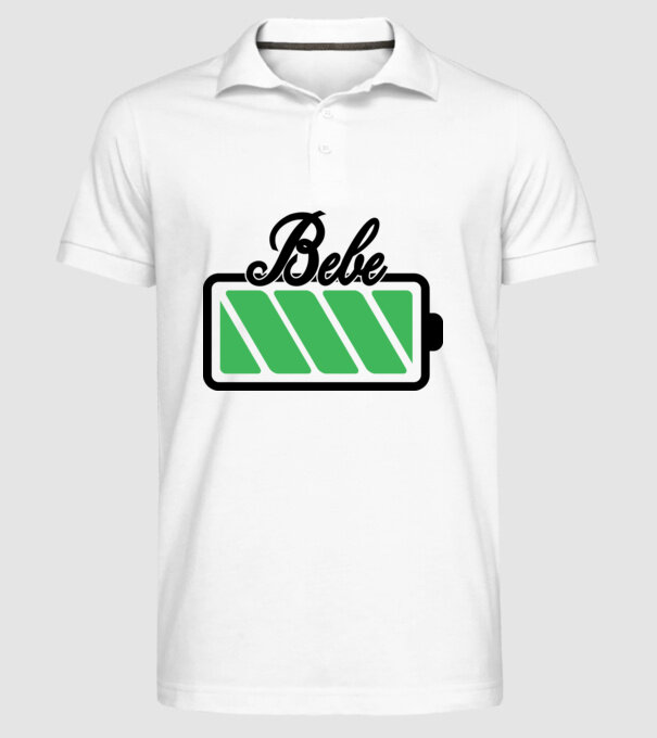 Bebe încărcat model alb pe tricou