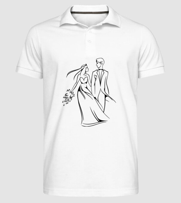 BR01 - mireasă model alb pe tricou