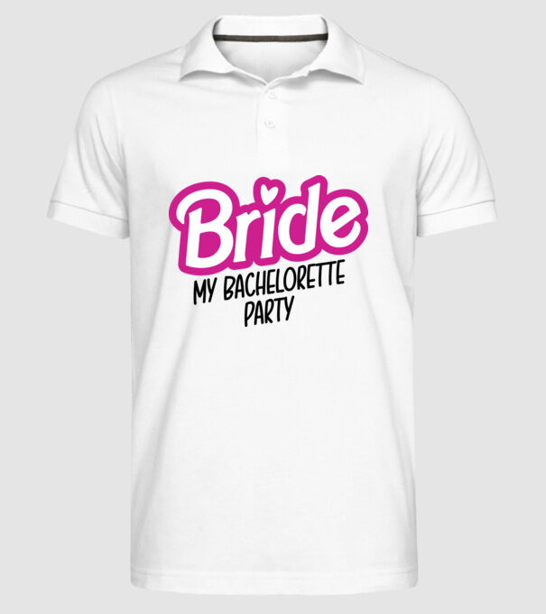 Bride Barbie model alb pe tricou