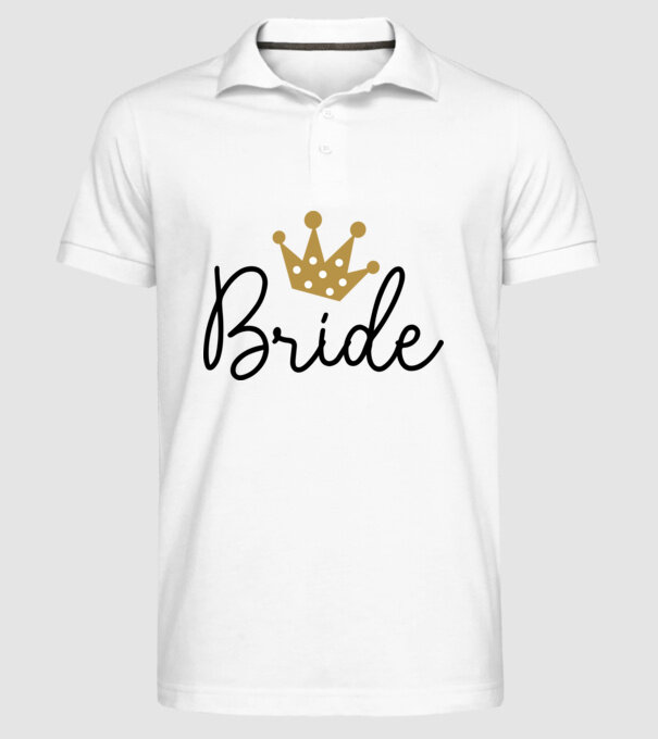 Bride princess model alb pe tricou