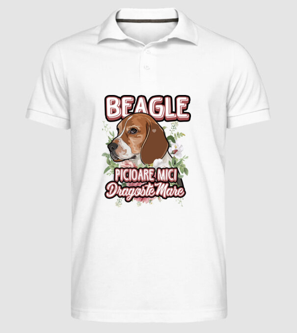 Bulldog francez picioare mici dragoste mare model alb pe tricou