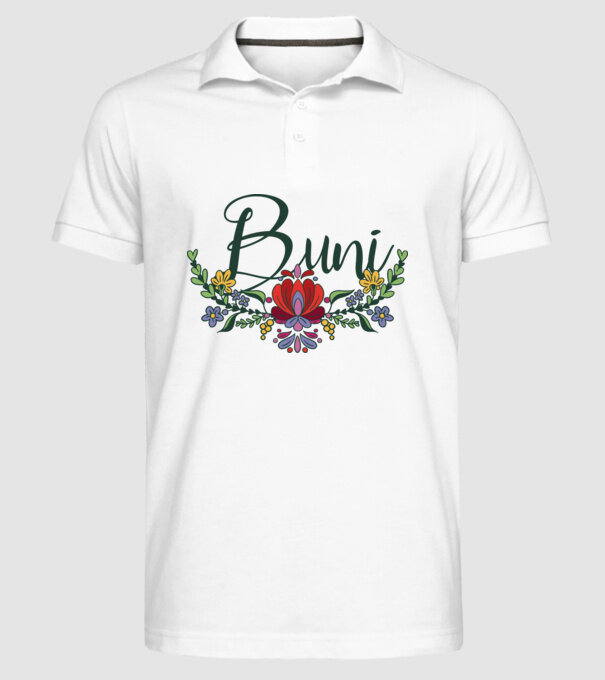 Buni model alb pe tricou