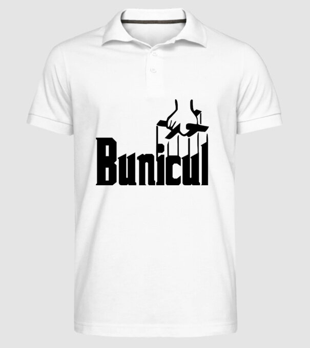 Bunicul model alb pe tricou
