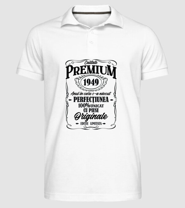 calitate premium -1949 - anul în care s-a născut - perfecțiunea - 100% unicat, cu piese originale, ediție limitată model alb pe tricou