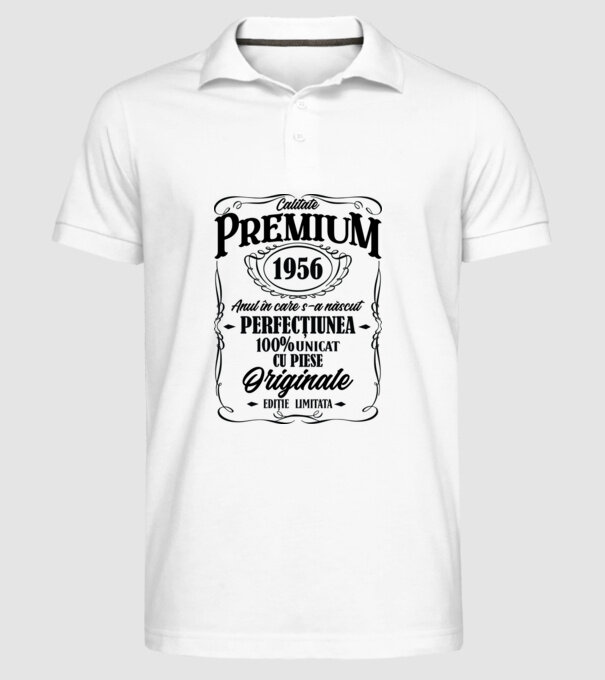 calitate premium -1956 - anul în care s-a născut - perfecțiunea - 100% unicat, cu piese originale, ediție limitată model alb pe tricou