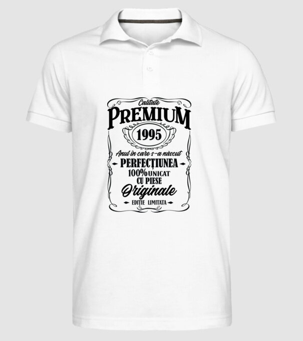 calitate premium -1995 - anul în care s-a născut - perfecțiunea - 100% unicat, cu piese originale, ediție limitată model alb pe tricou