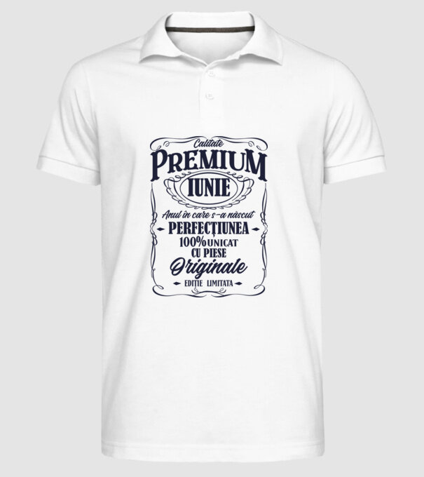 calitate premium -iunie- anul în care s-a născut - perfecțiunea - 100% unicat, cu piese originale, ediție limitată model alb pe tricou