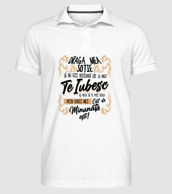 Cât de minunată ești model alb pe tricou