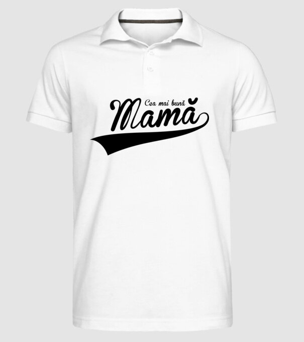 Cea mai bună mamă model alb pe tricou
