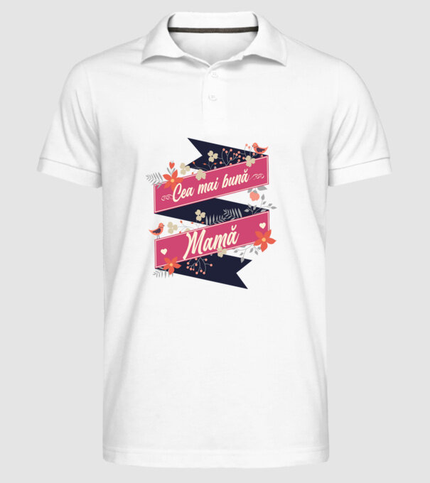 Cea mai bună mamă model alb pe tricou