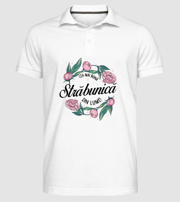 Cea mai bună străbunică din lume! model alb pe tricou