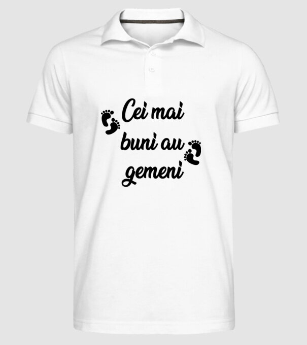 Cei mai buni au gemeni model alb pe tricou