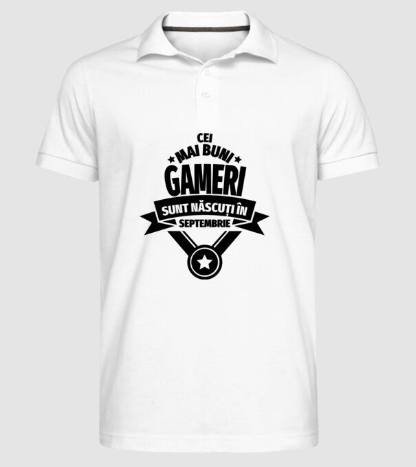 Cei mai buni gameri sunt născuți în septembrie model alb pe tricou
