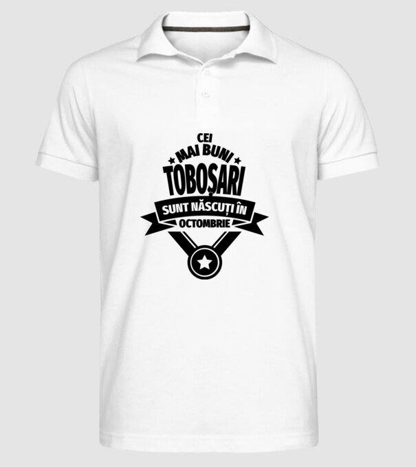 Cei mai buni toboșari sunt născuți în octombrie model alb pe tricou