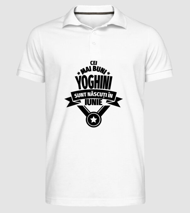 Cei mai buni yoghini sunt născuți în iunie model alb pe tricou