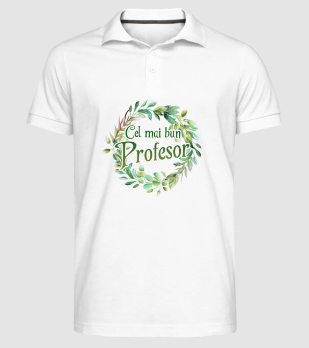 Cel mai bun profesor model alb pe tricou