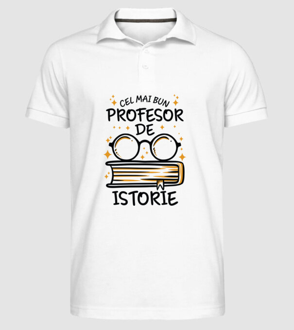 Cel mai profesor istorie model alb pe tricou