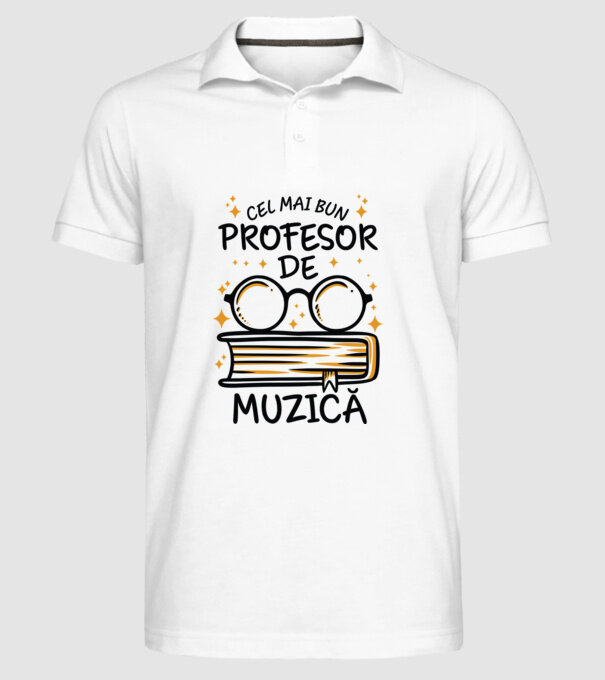 Cel mai profesor muzică model alb pe tricou