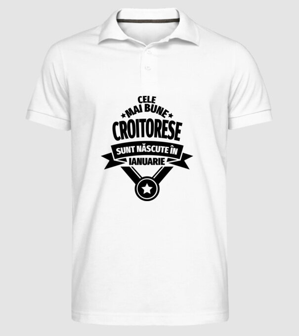 Cele mai bune croitorese sunt născute în ianuarie model alb pe tricou