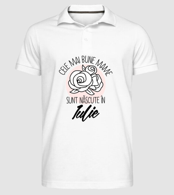 Cele mai bune mame sunt născute în Iulie model alb pe tricou