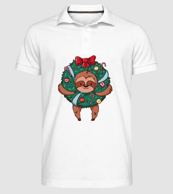 Christmas model alb pe tricou