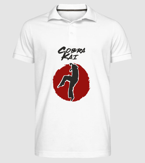 cobra kai larusso model alb pe tricou