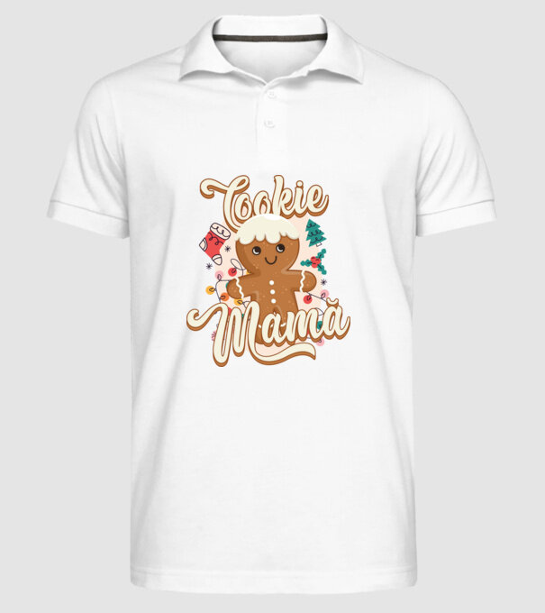 Cookie mamă model alb pe tricou