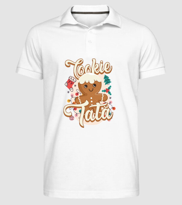 Cookie tată model alb pe tricou