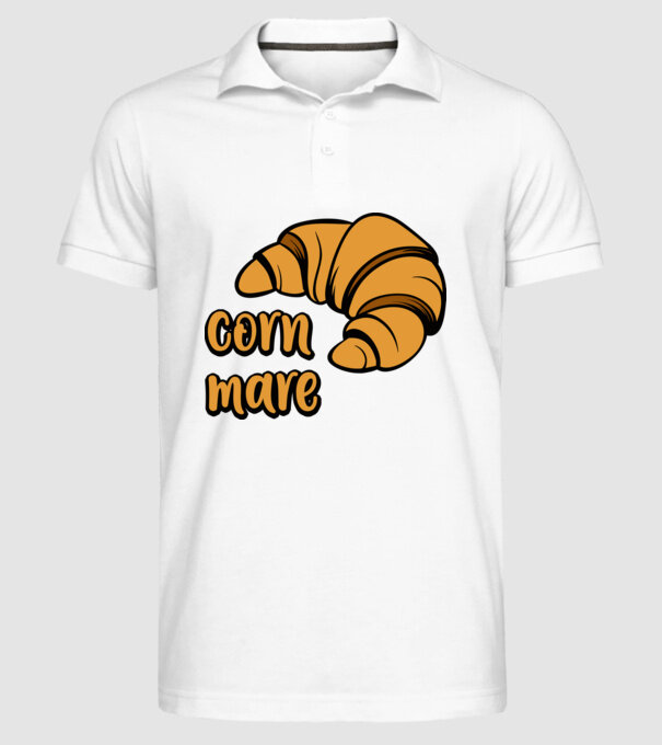 corn mare model alb pe tricou