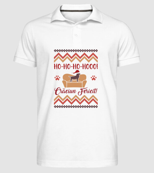 un Crăciun ho-ho-hoo-hoo fericit! model alb pe tricou