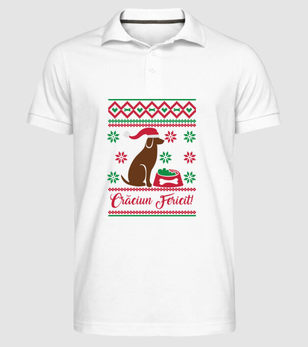 crăciun fericit model alb pe tricou