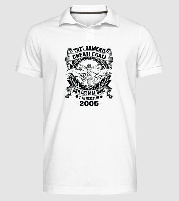 Da Vinci 20 2005 model alb pe tricou
