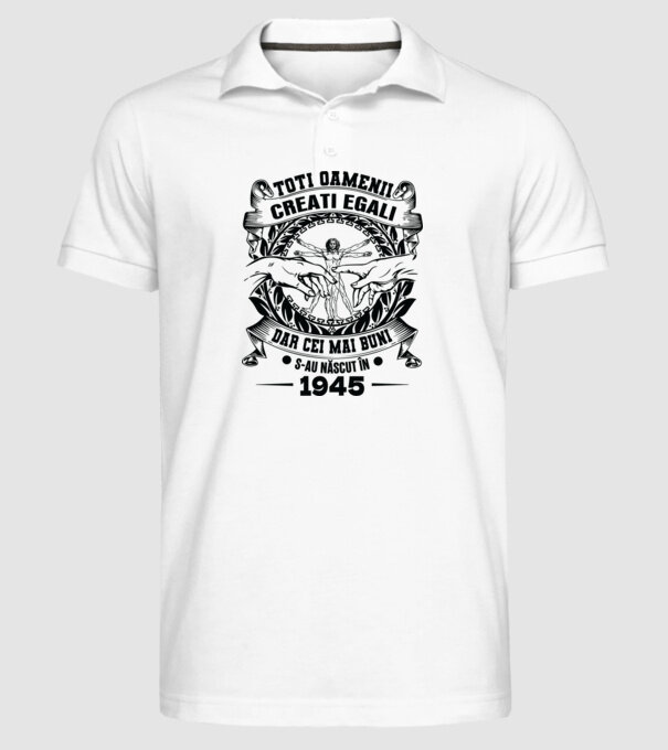 Da Vinci 80 1945 model alb pe tricou