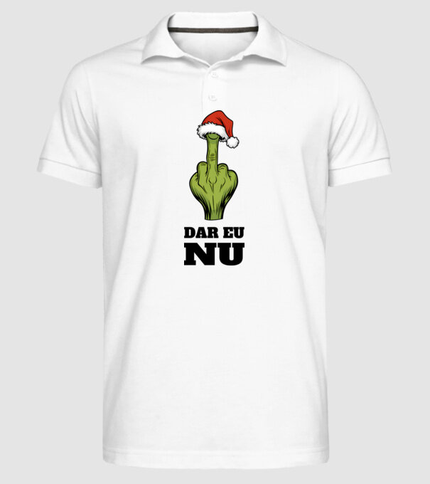 Dar eu NU alb model alb pe tricou