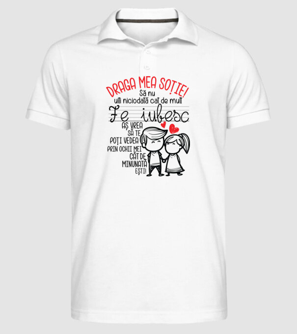 dragul meu soț javitott2411 model alb pe tricou